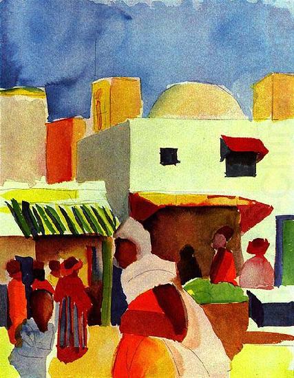 Markt in Algier, August Macke